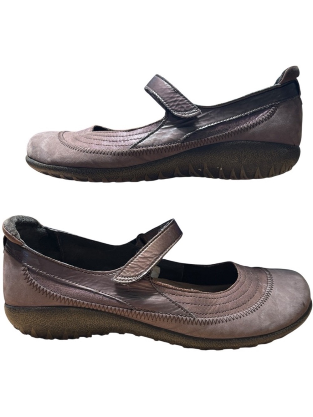 Naot Brown Leather Mary Jane Comfort Shoes Size 41